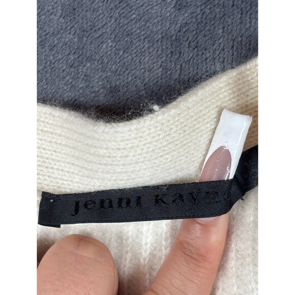 Jenni Kayne Cream Cashmere V Neck Button Front Cardigan Sweater Men's M - Picture 2 of 9